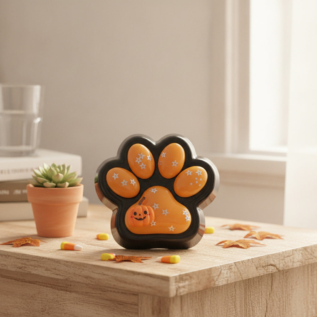 Halloween Paw Squishy - Halloween Orange