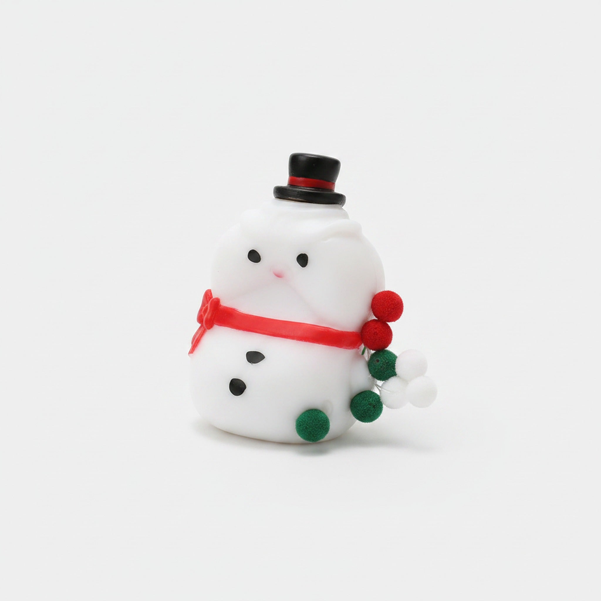 Snowman Pom-Pom Squishy - Classic Snowman