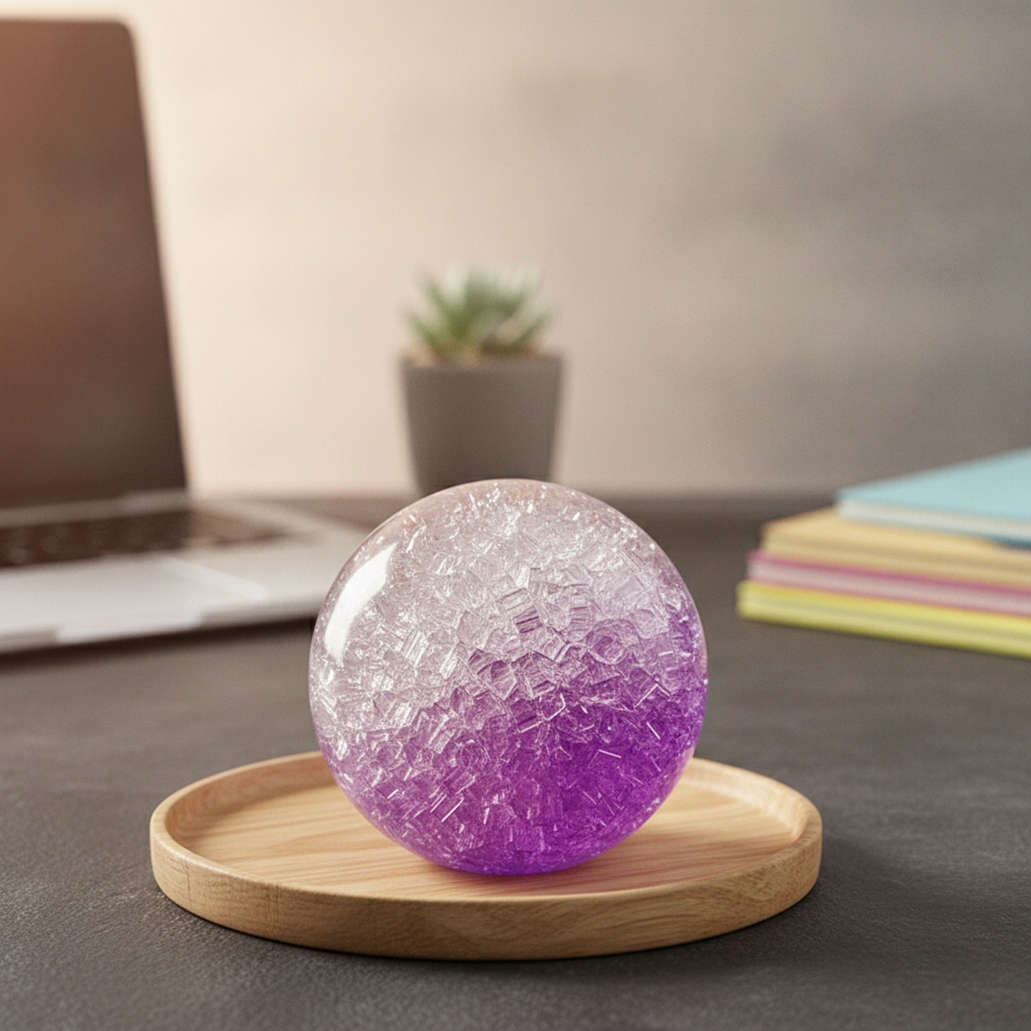 Sparkly Squishy Ball - Purple