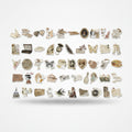 Vintage Sticker Sheet Aesthetic Collage Pack – stationery (view 1)