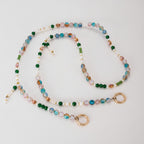 Beaded Phone Charm Crossbody Strap - Green