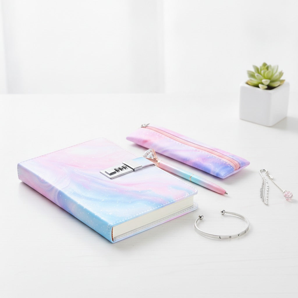 Pastel Galaxy Diary Set - Pastel Rainbow