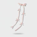 Ribbon Hair Clips With Delicate Bow Charms – hair accessories (view 1)