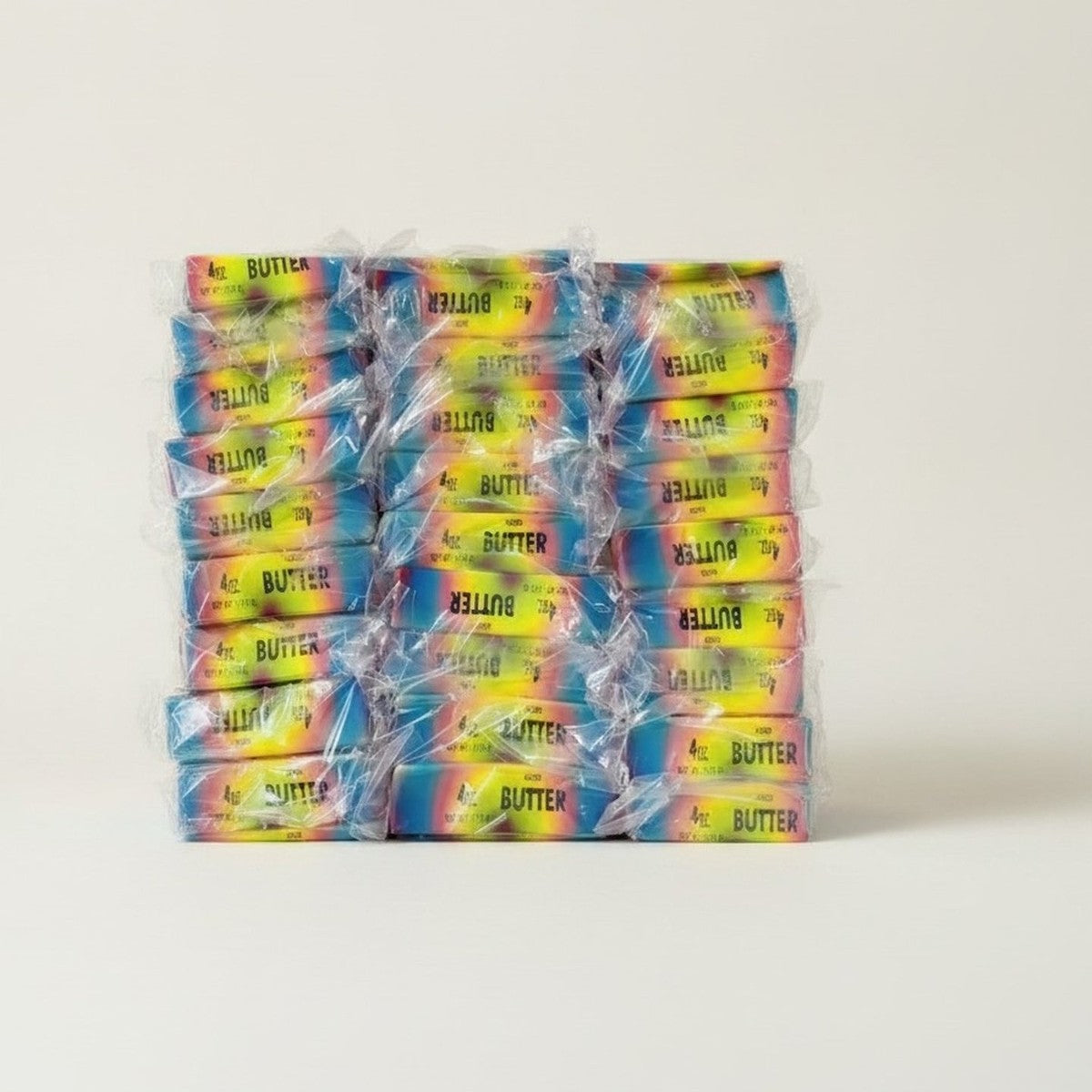 Rainbow Colored Salted Butter Sticks 4oz – novelty & toys (view 1)