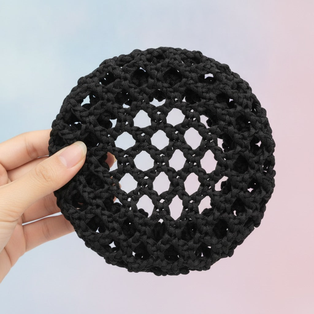 Chunky Crochet Hair Claw - Black