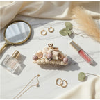 Pearl & Bead Hair Clip Set Beige