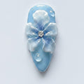 Ocean Bloom 3D Press-On Nails - Type 2