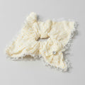 Daisy Lace Ruffle Hair Scrunchie Cream – hair accessories (view 1)