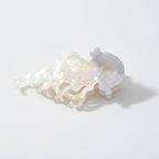 Wavy Leaf Hair Claw Clip - White