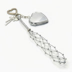 Star Charm Mirror Bag Accessory - Silver
