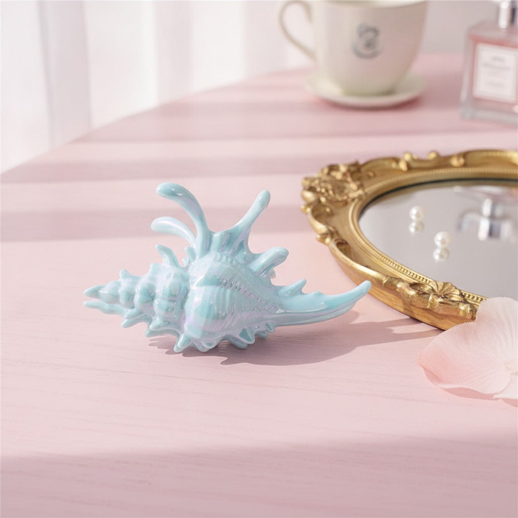 Shell Claw Hair Clip - Sky Blue