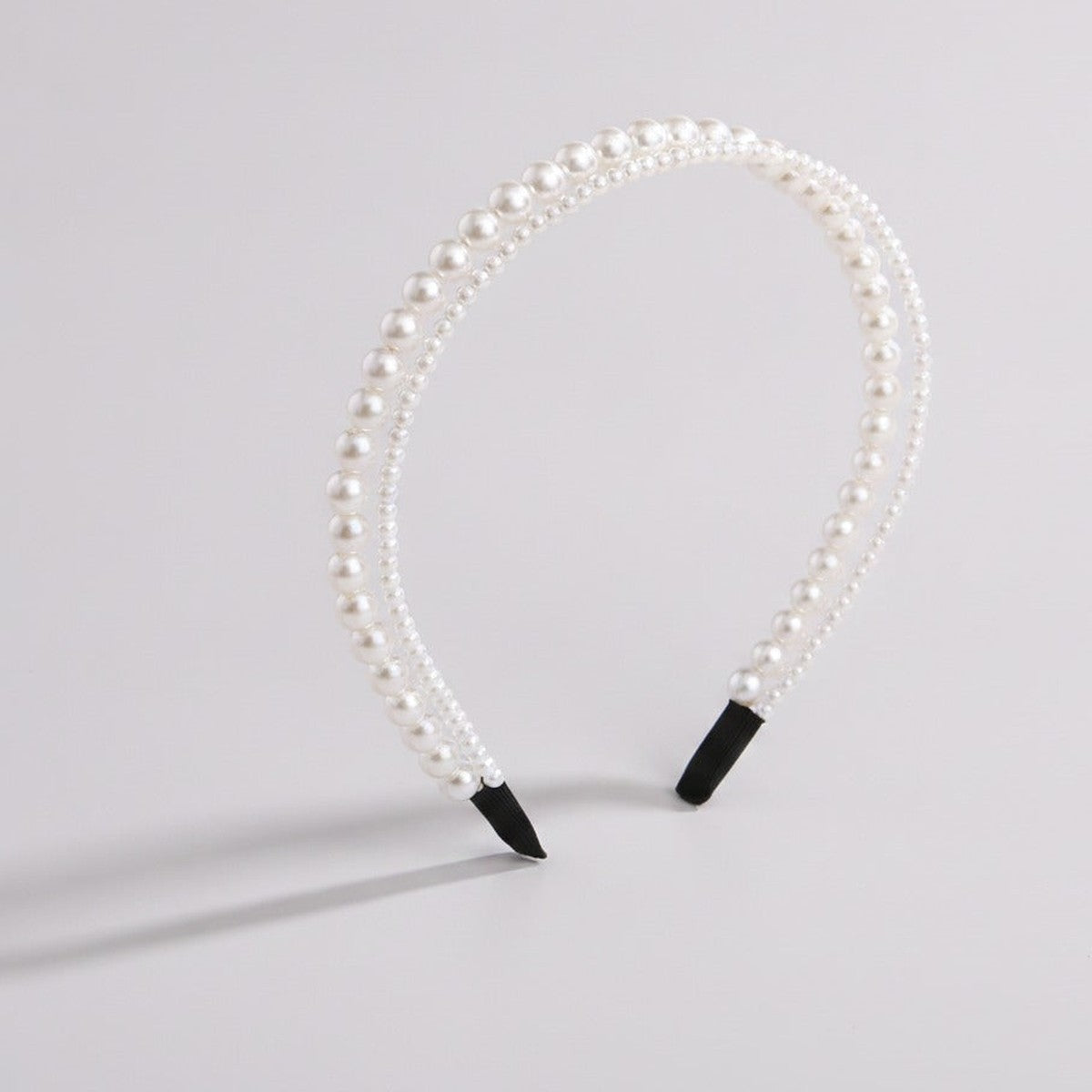 Dual Pearl Beaded Headband