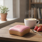 Frosted Toast Squishy - Strawberry