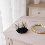 Embroidered Butterfly Hair Claw - Champagne