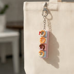 Tiny Donut Keychain - Pink Heart