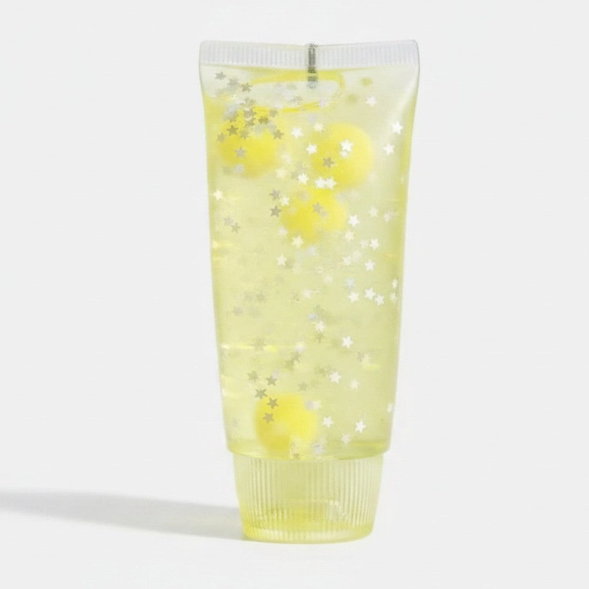 Starry Glitter Squishy Tube - Golden Yellow