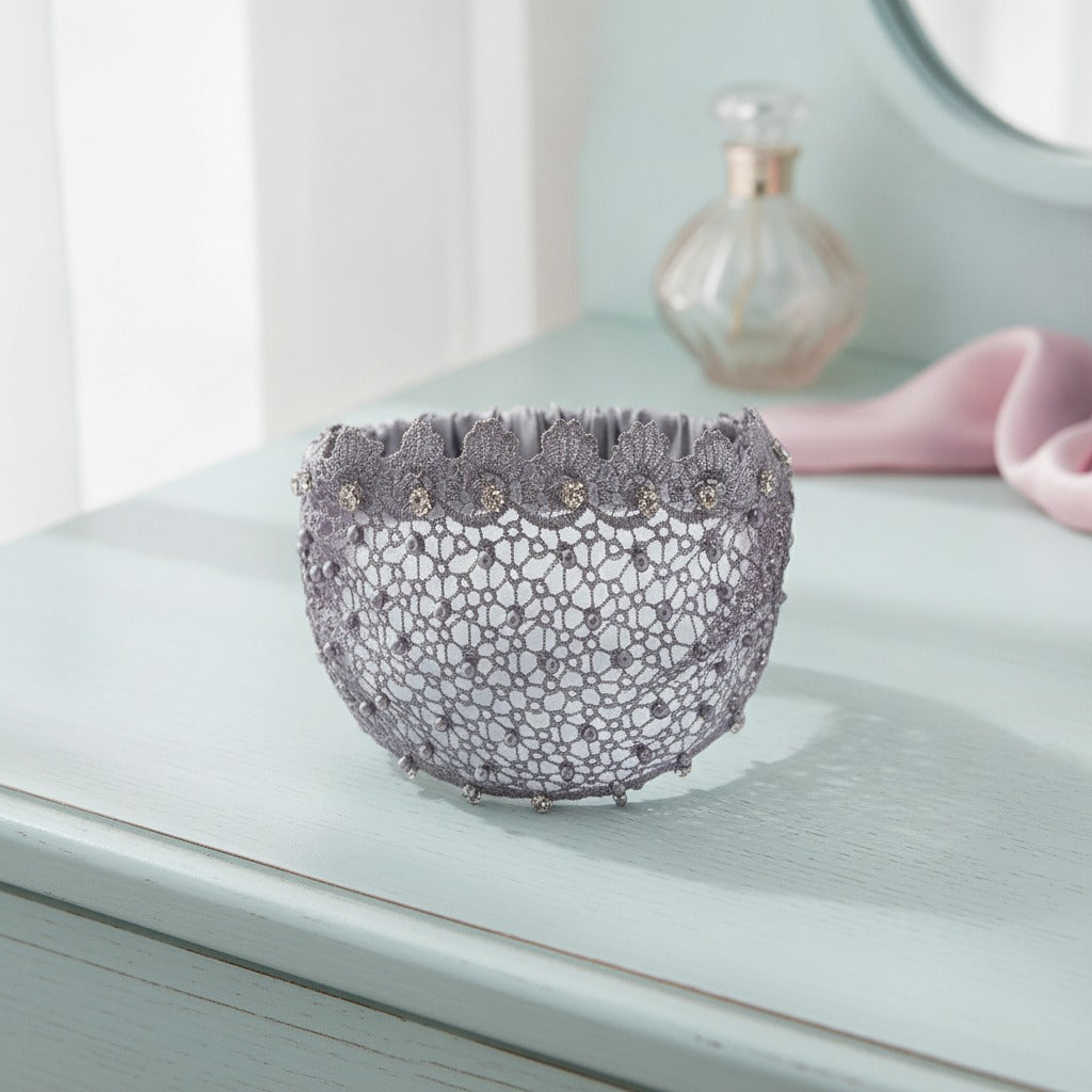 Lace Padded Headband - Gray
