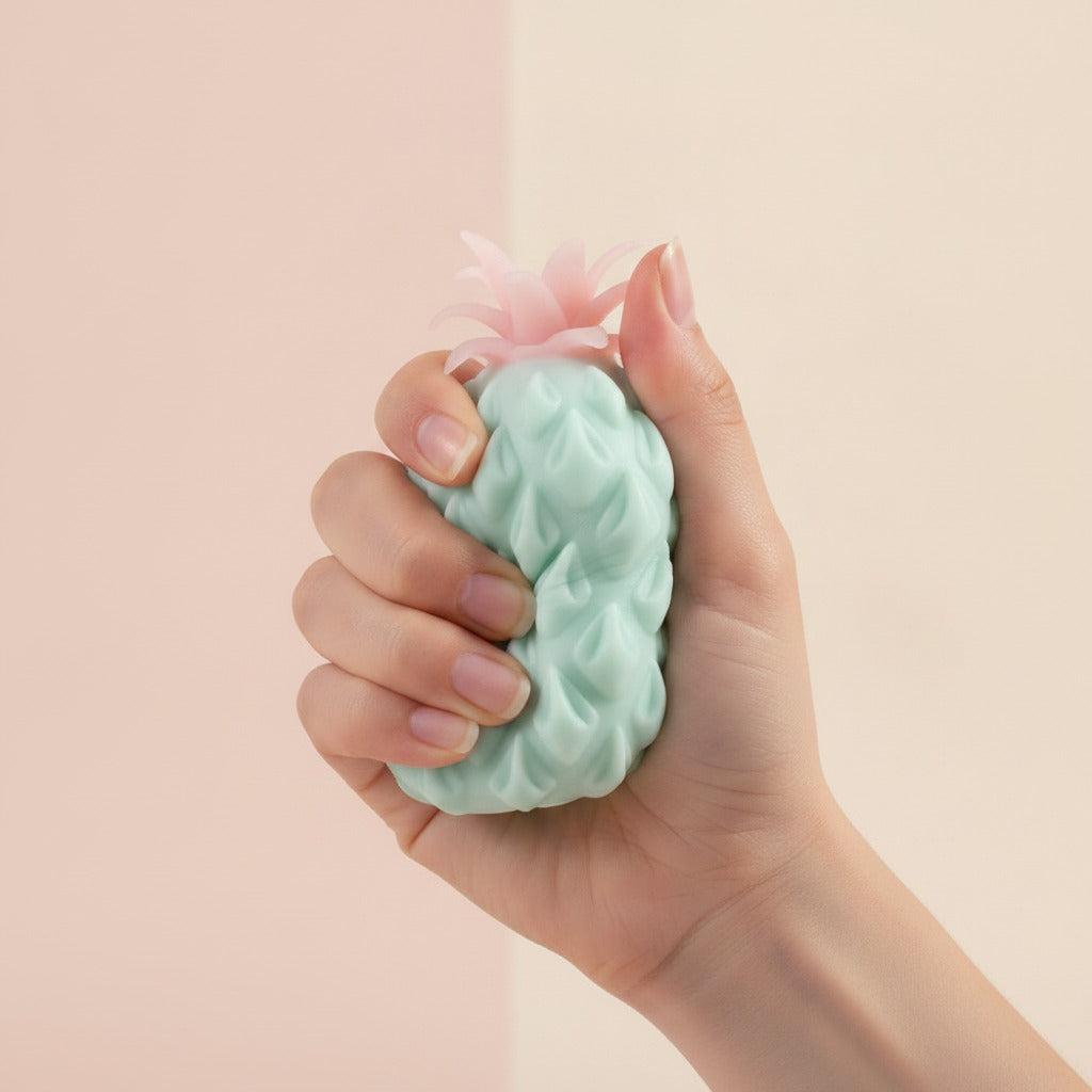 Soft Pineapple Squeeze Sensory Fidget Toy - squeeze in hand