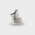 Heart Charm Silver BB Clip Set Pink Bow