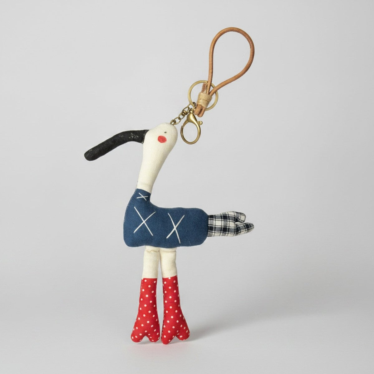 White Plush Keychain KEUWS0372 – novelty & toys (view 1)