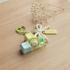 Charm Mini Perfume Bottle Keychain - Green
