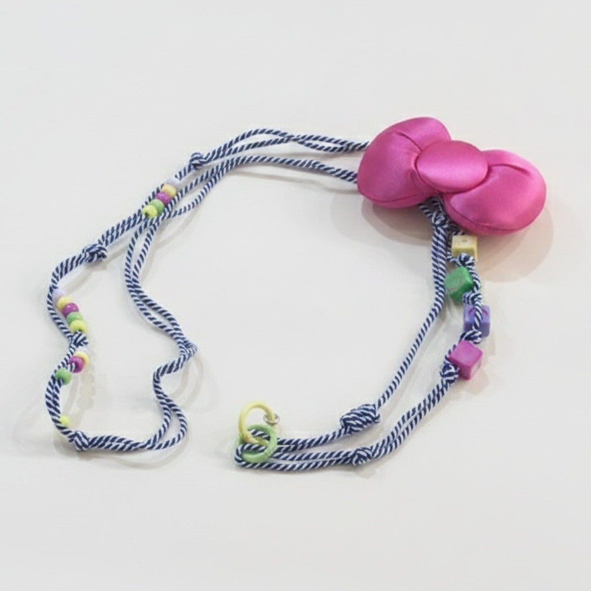 Beaded Butterfly Phone Strap with Bows - Pink Butterfly – tech (view 1)