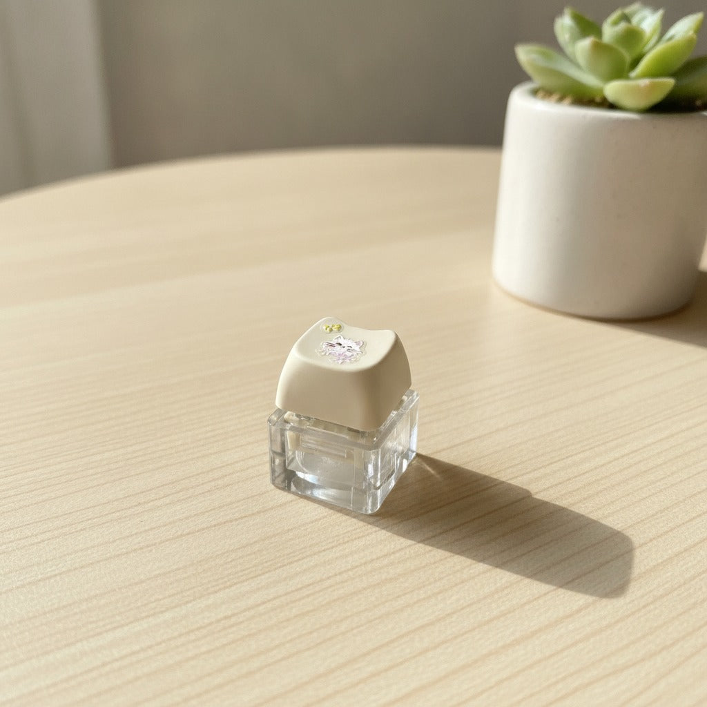 Mini Keyboard Key Charm Set - Beige