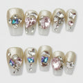 Sparkle Statement Press-On Nail Set - Crystal Mix