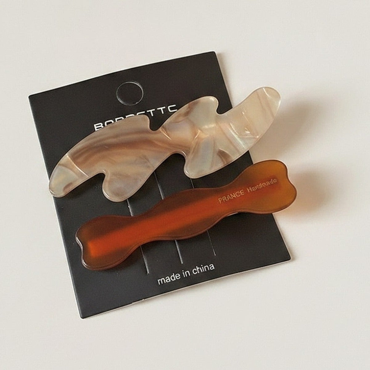 Wavy Tortoiseshell Hair Clip Set – hair accessories (view 1)