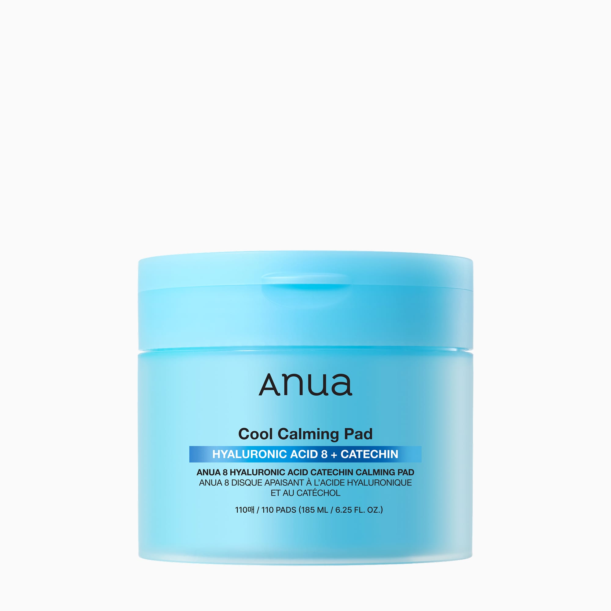 ANUA 8 Hyaluronic Acid Catechin Calming Pad (110 Pads / 185ml)