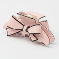 Bow Hair Claw Clip Elegant Women - Pink
