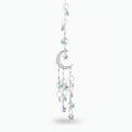 Celestial Moon Crystal Charm - Silver