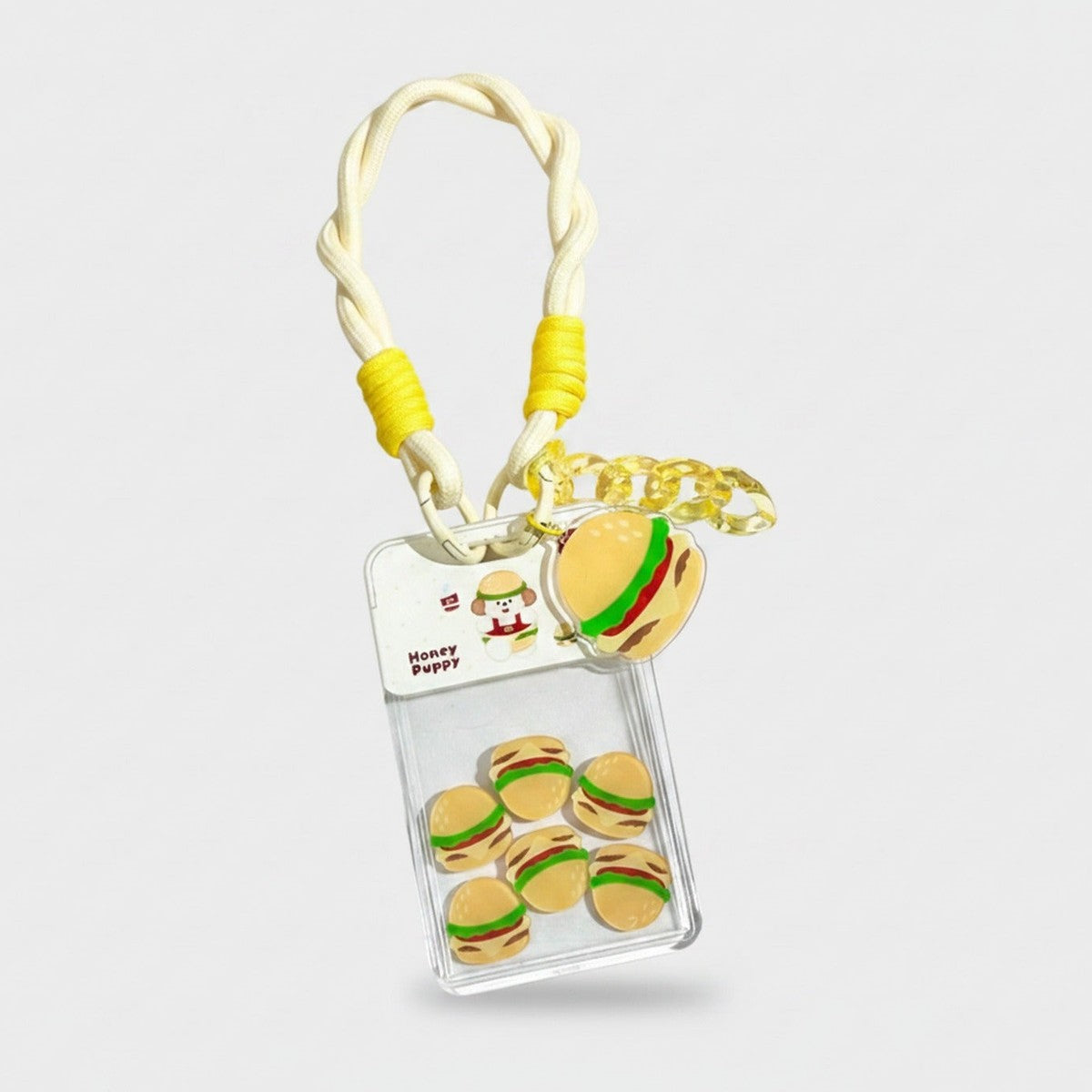Burger Hamburger Charm Beaded Cup Accessory – novelty & toys (view 1)