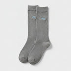 Gray Ribbed Crew Socks – apparel accessories (view 1)