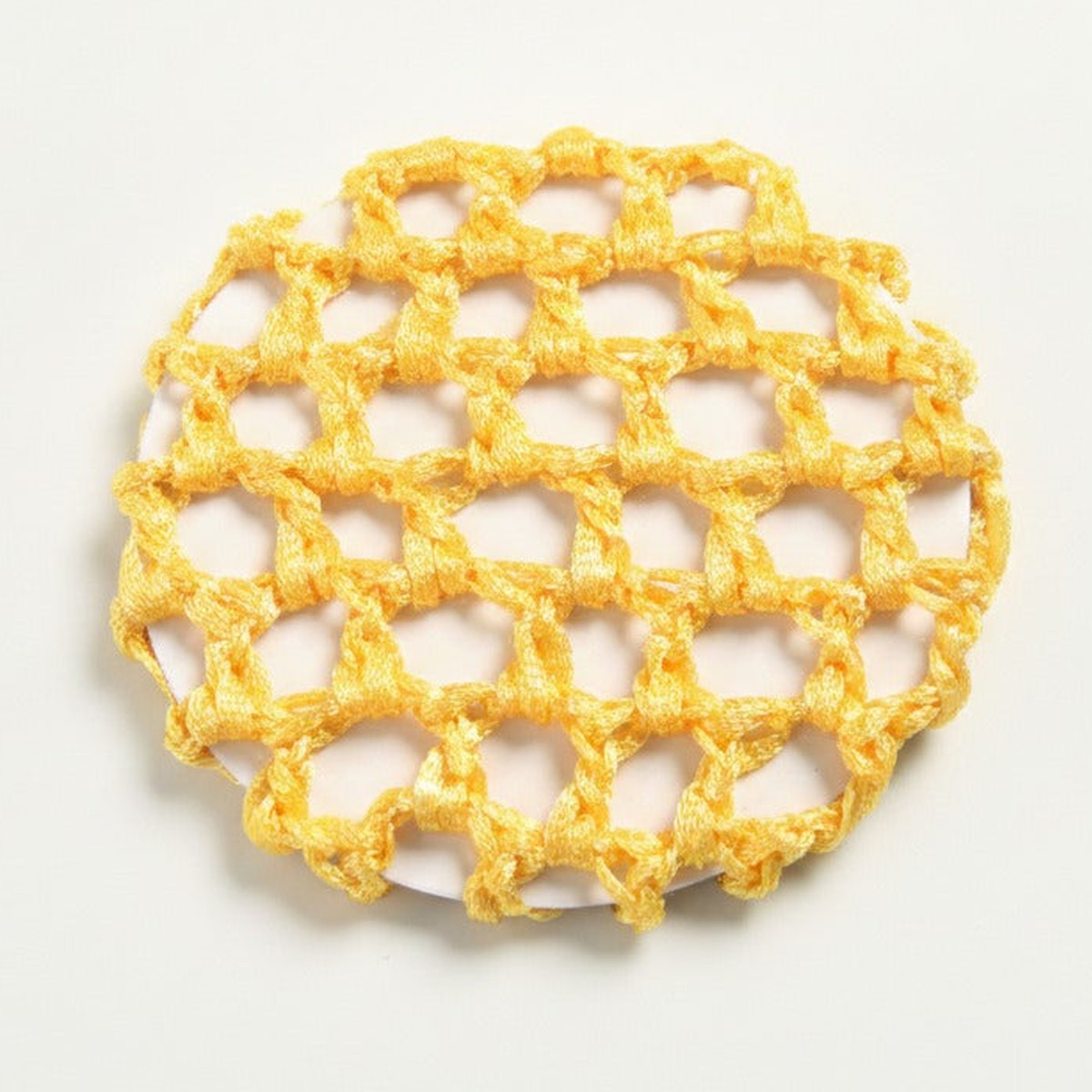 Crochet Mesh Hair Net - Yellow