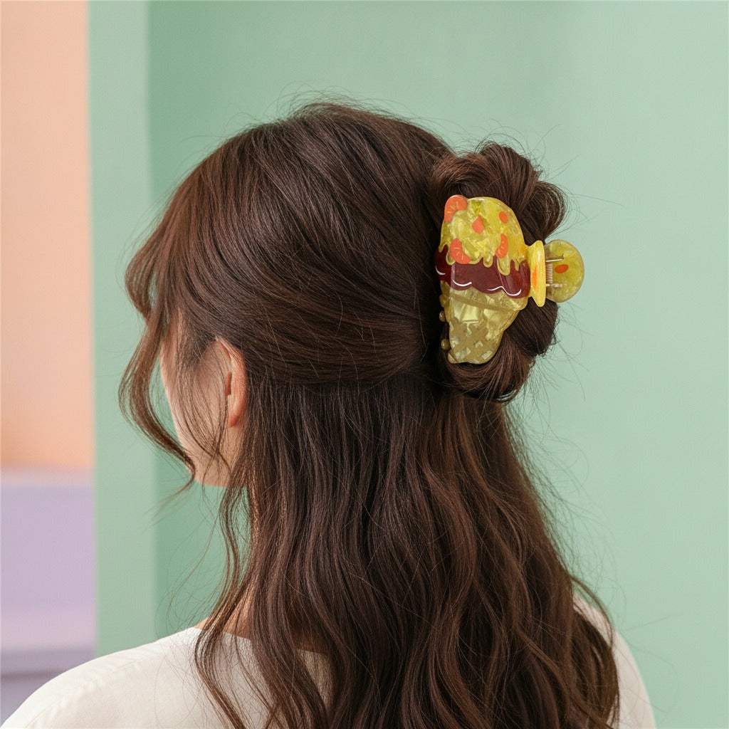 Gelato Drip Hair Claw - Tangerine Gelato