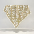 Floral Polka Dot Bandana Scarf Cream – scarves & belts (view 1)