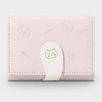 Cute Kitten Embroidered Pink Tri-Fold Wallet – bags & wallets (view 1)