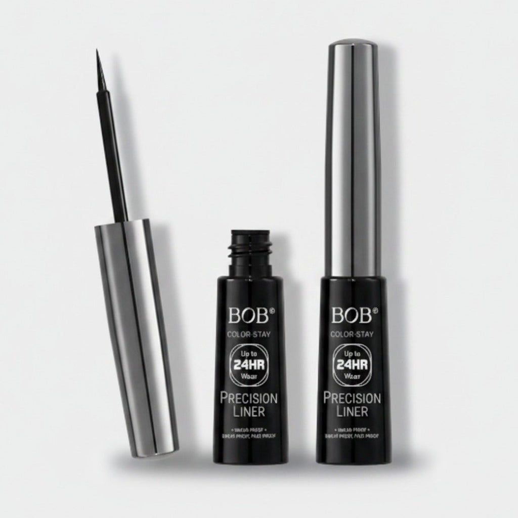 Black Precision Liquid Eyeliner Pen 24HR Wear – Korean beauty tool (view 1)