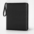 Diagonal Stripe Photo Card Holder - Black