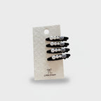 Pearl & Silver Hair Clip Set Pearl Silver