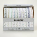 Assorted Decorative Paper Tape 10 Rolls – stationery (view 1)