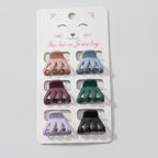Mini Claw Clips Six-Pack Set - Charcoal – hair accessories (view 1)