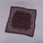 Ornate Bandana Square Scarf - Mauve