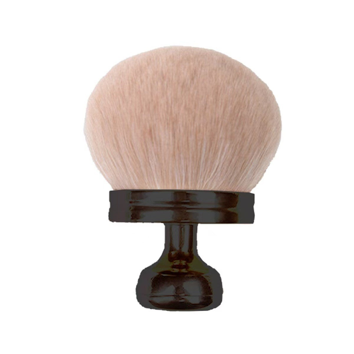 Use large mushroom-shaped powder and blush brushes more often. - Black