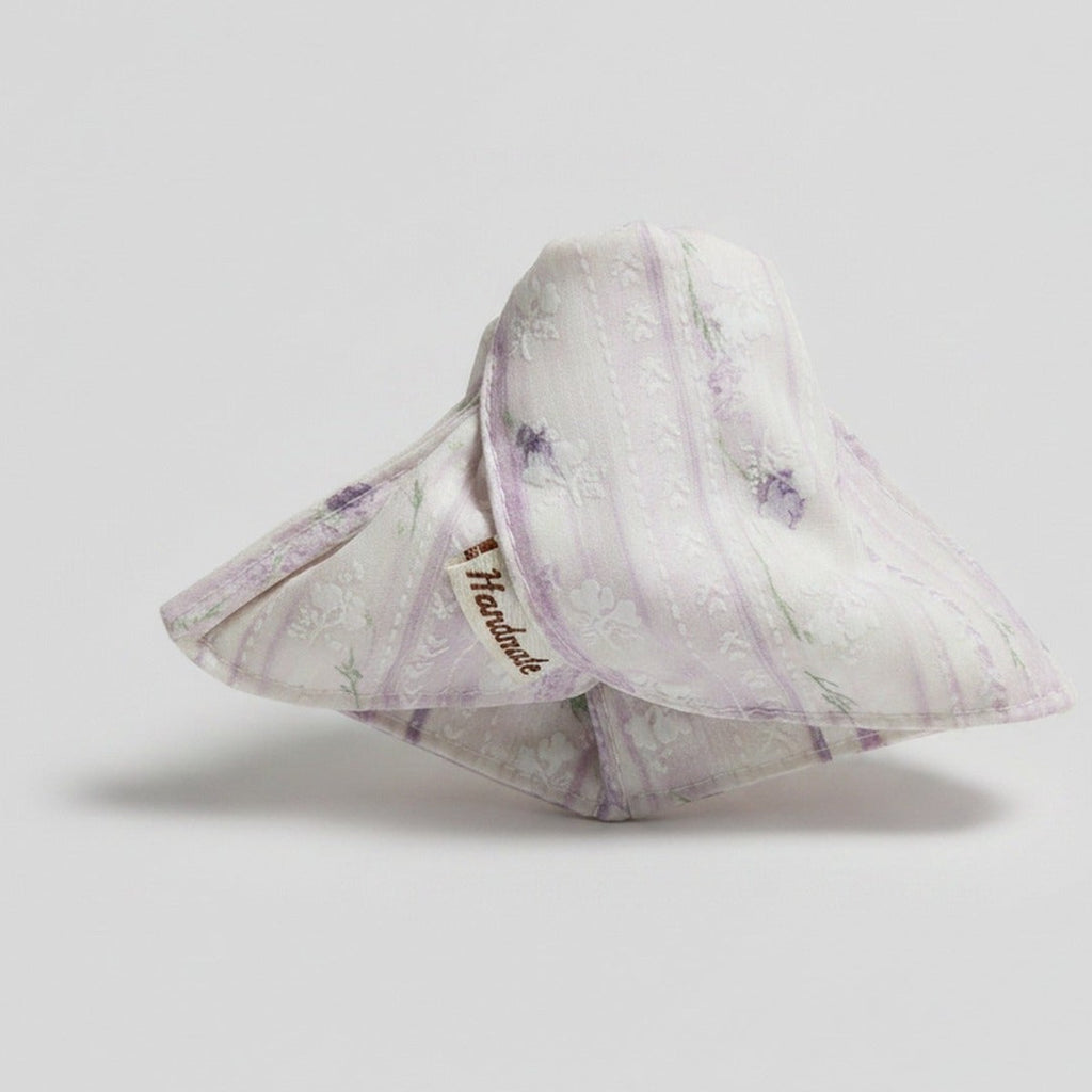 Lavender Floral Mesh Hair Claw Clip – hair accessories (view 1)