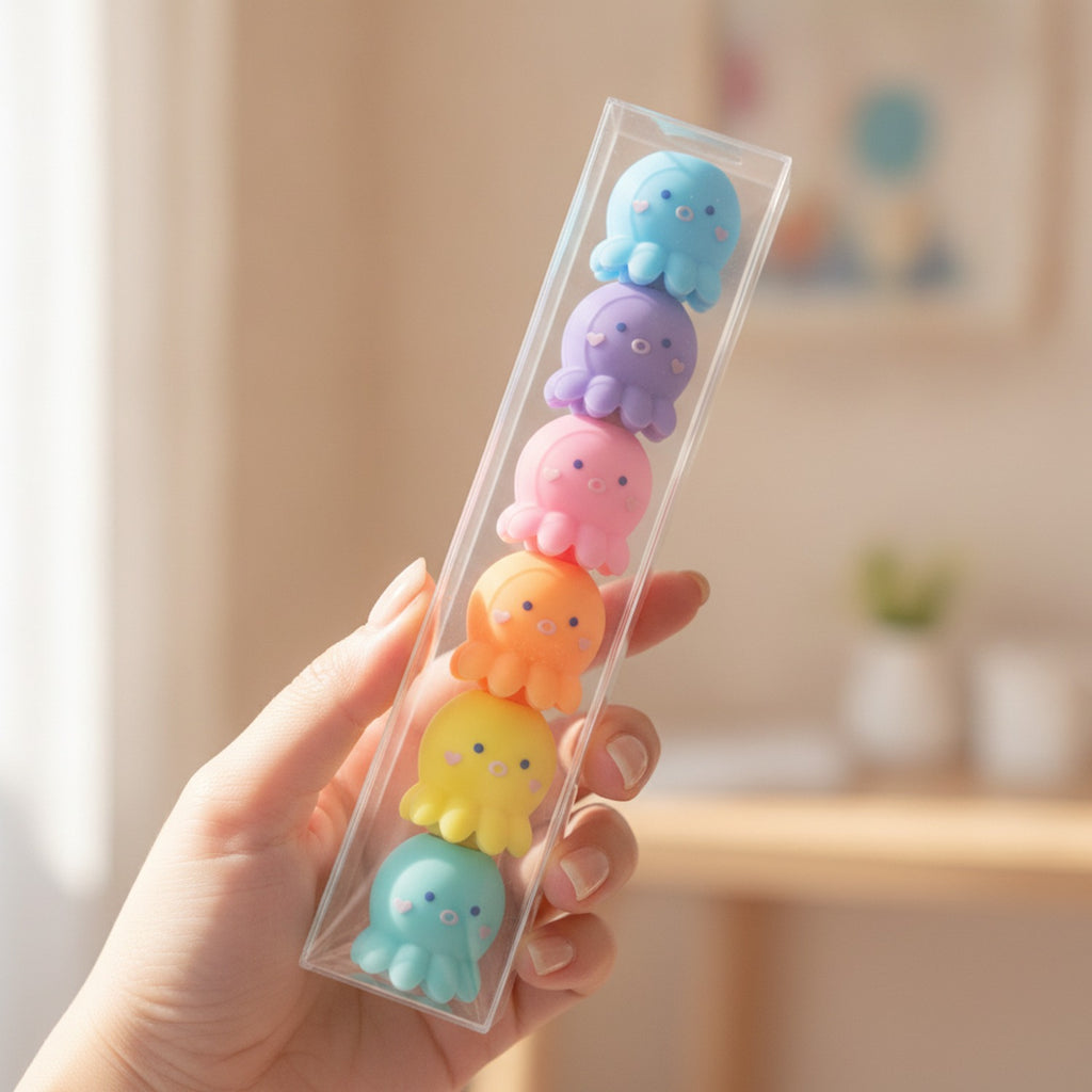 Cute Bunny Gel Pen Set Octopus Matte