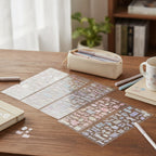 Aesthetic Word Art Sticker Sheet Set - Colorful Letters