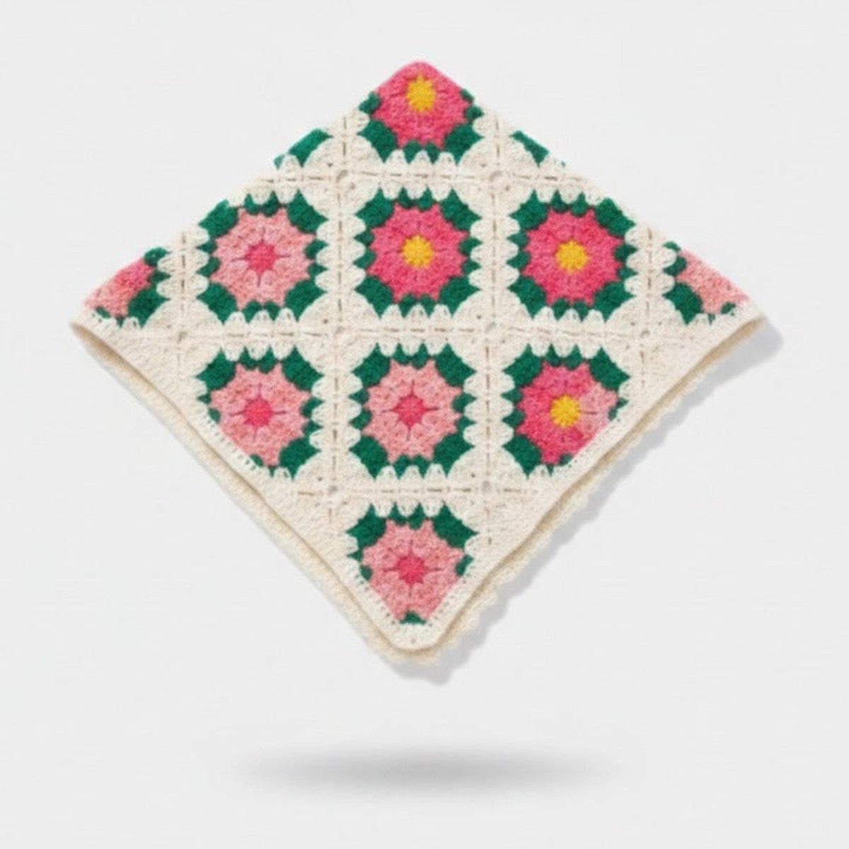 Embroidered Floral Mini Bonnet Headwrap - Type B
