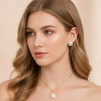 Sparkle Pendant & Stud Set - Gold